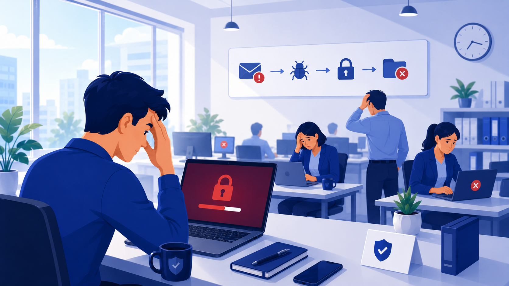 Hoe ransomware bedrijven stillegt in minder dan een dag