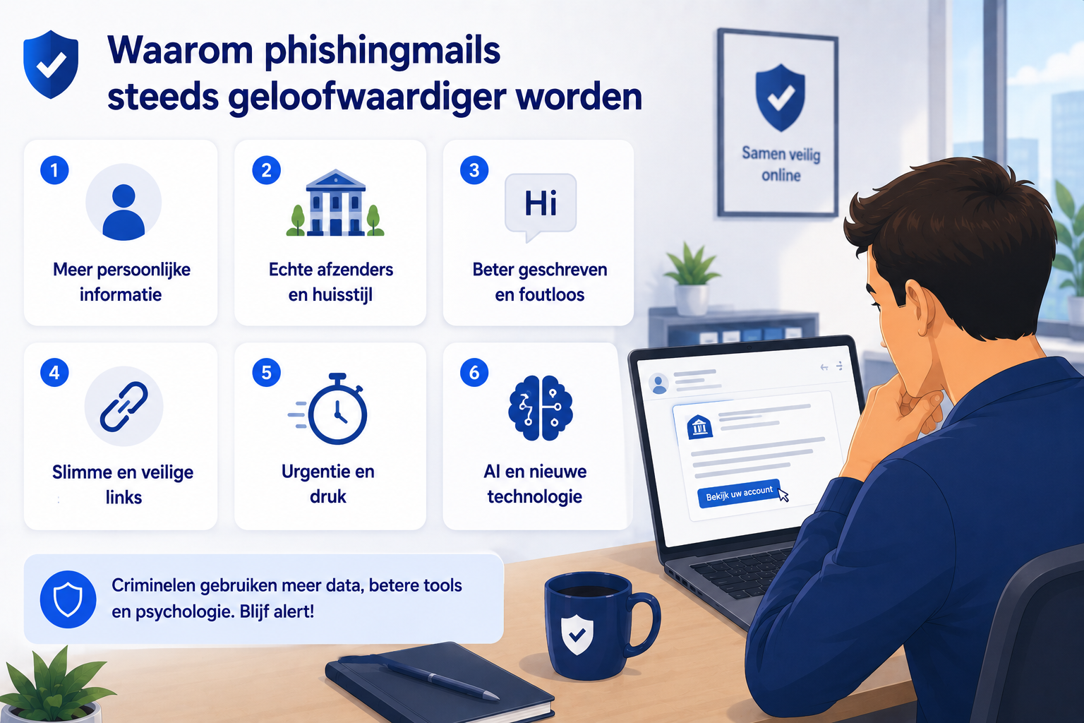 Waarom phishingmails steeds geloofwaardiger worden